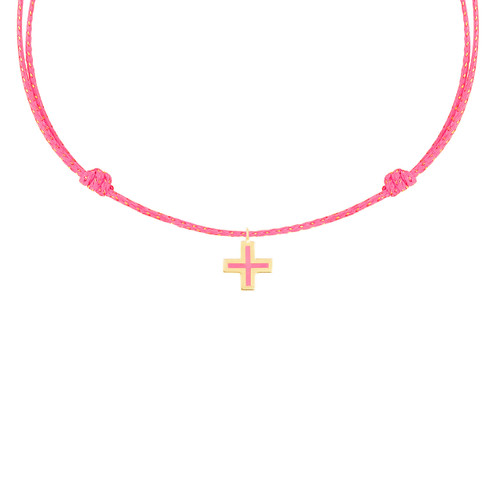 Necklace Cross Pink