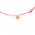 Necklace Sparkly Heart - Cord