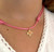 Necklace Cross Pink