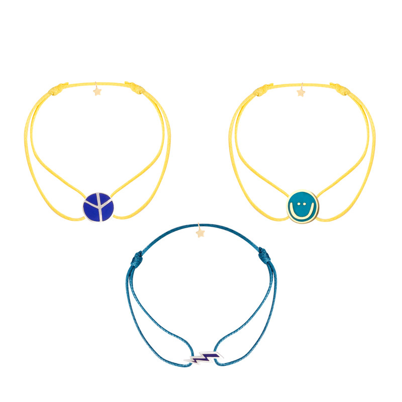 Bracelet Peace Love Smiley