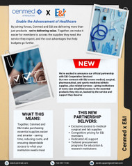 Cenmed Enterprises is awarded a contract by E&I Cooperative Services for medical, laboratory, and sports medicine products