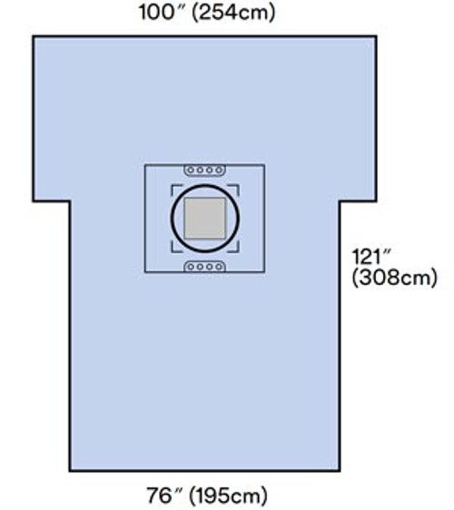 3m steri drape cesarean section sheets  pouches 10114185