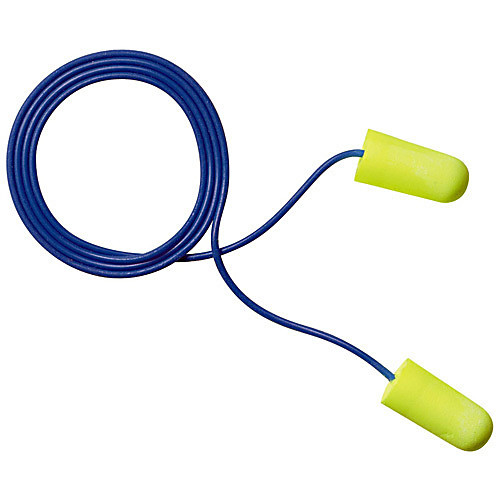 earplugs, 3m e.a.r corded earplugs, earsoft, soft yellow, ta (c08-0126-768)