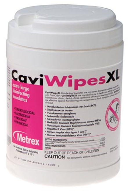 metrex caviwipes disinfecting towelettes 10162412