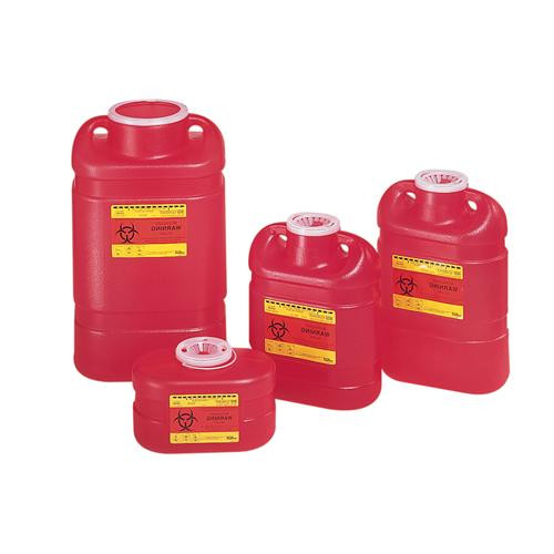 sharps collecters, 8qt, multi-use nestable, red w/ regular f
