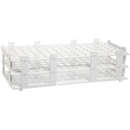 brand polypropylene test tube rack, red, 30mm diameter tubes, 3x7 (21 tube) format, pack of 5