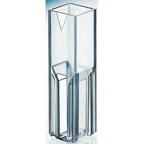 uv-transparent disposable cuvette, ultra-micro, 15mm window height, dna-/dnase-/rnase-free, individually-wrapped