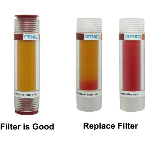 filter replacement indicator inline for hydrazine vapor, 3.5 (c08-0350-238)