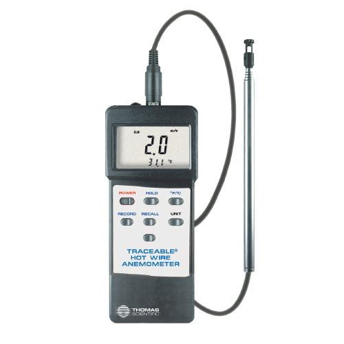 traceabler hot wire anemometer w / rs232 output