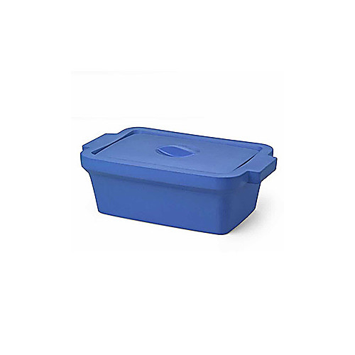 ice pan, rectangular with lid, midi, 4l, blue