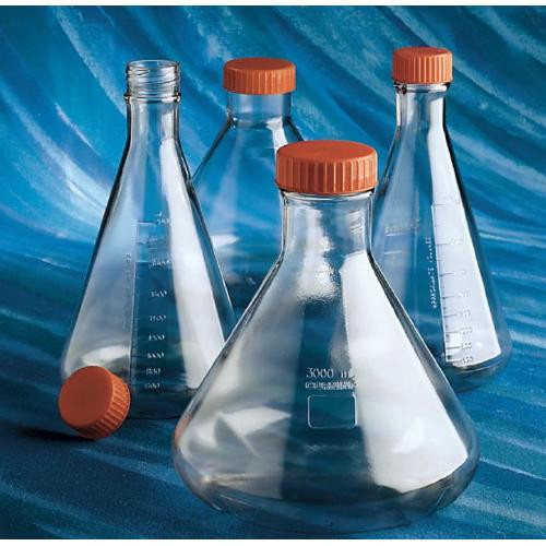 flask erlenmeyer, 2.0l, vent cap, w / baffle, s, ind, 1/6 (c08-0362-257)