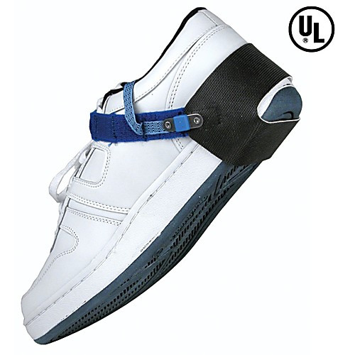 heel grounder, desco, heel cup contact, 1 meg resistor, d-ring fastener, conductive tail for insertion into sock, 1/ea