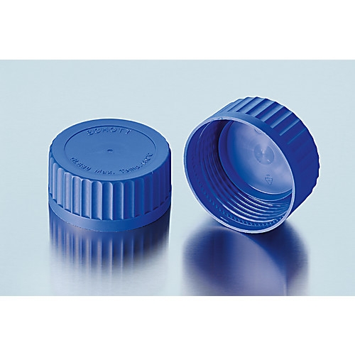 plastic screw cap, pbt, closed, red, w/ ptfe protected seal, (c08-0368-541)