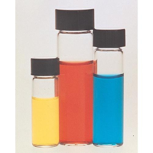 vial, 24 ml sample in lab file, clear rubber liner
