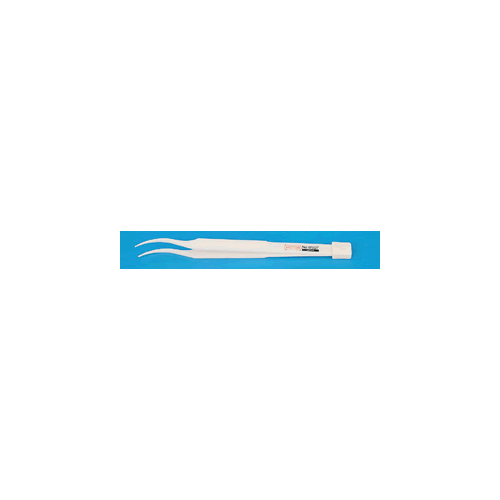 ems #8507 tweezer, curved, tips 1mm wide, smooth. length: 5