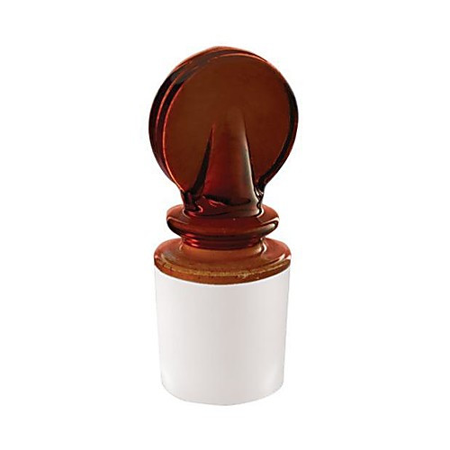 borosil amber glass stopper 7/16,20/cs