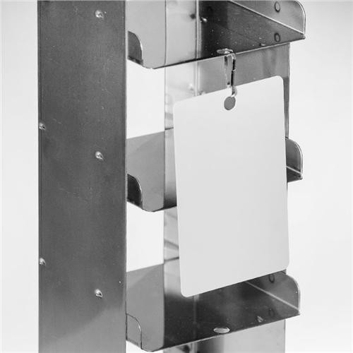 cryogenic tags for metal racks, 3.39 x 2.13 / 86mm x 54mm,