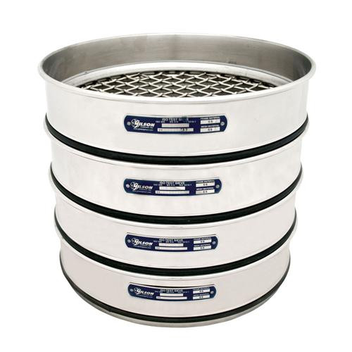 sieve, 300mm, stainless steel, full height, 1.25mm