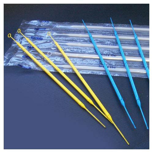inoculation loop, rigid, 10ul with needle, with calibration certificate, sterile, yellow, 10/peel pack, 50 packs/unit (c08-0423-184)