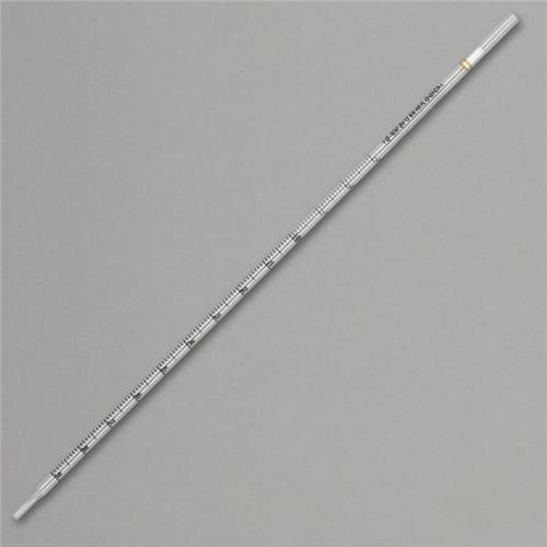 1ml, serological pipette, ps, standard tip, 275mm, non-sterile, yellow striped, 25/pack, 40 packs/box