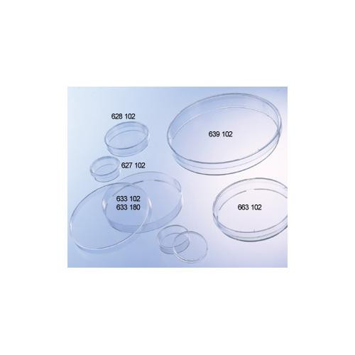 petri dish, ps, 100 x 20 mm, 58 square cm, multiple vented (