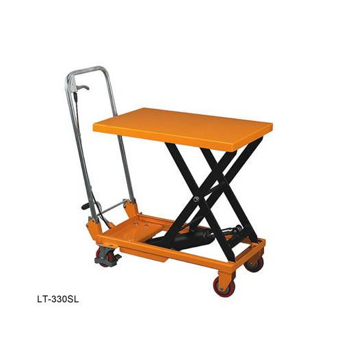 slt-1100-11 folding handle scissors lift table, 32 x 20 top