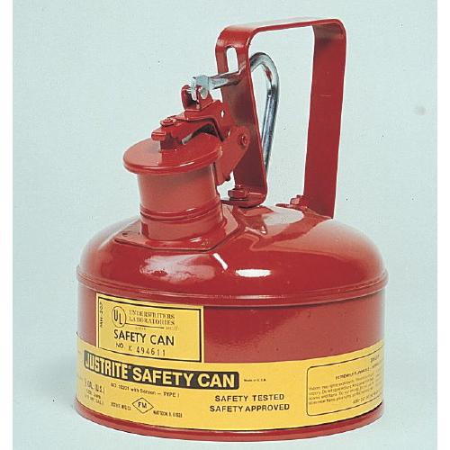 type i steel safety can with trigger handle, red, 1 gallon (