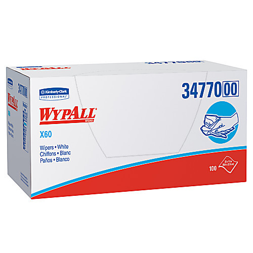 wypall x60 wipers, 9.8 x 13.4 roll (130 sheets), blue (c08-0475-371)