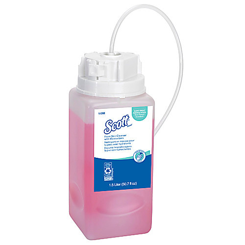kleenexr foam skin cleanser with moisturizers, pink, 1.5l