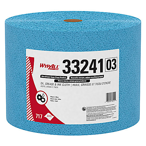 kimtech  prep* kimtex* wipers (33241) blue, 9.8 x 13.4", roll (717 sheets)