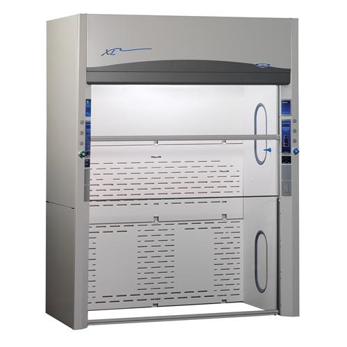 16' xl floor-mounted hood w/ horizontal sash, 55.7" ext depth, 115v, 2 services and 2 gfci electrical duplexes led lighting