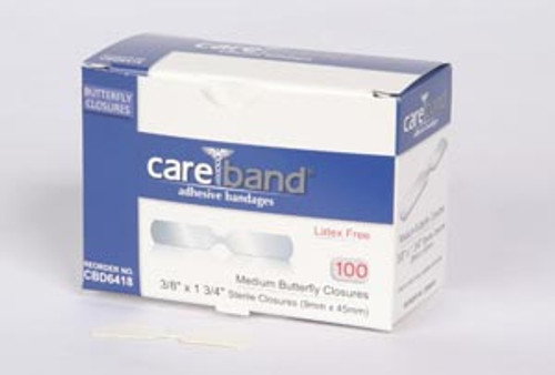 aso careband butterfly closure bandages