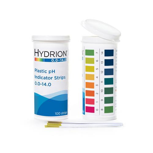 hydrion (9800) spectral 0-14 plastic ph strips