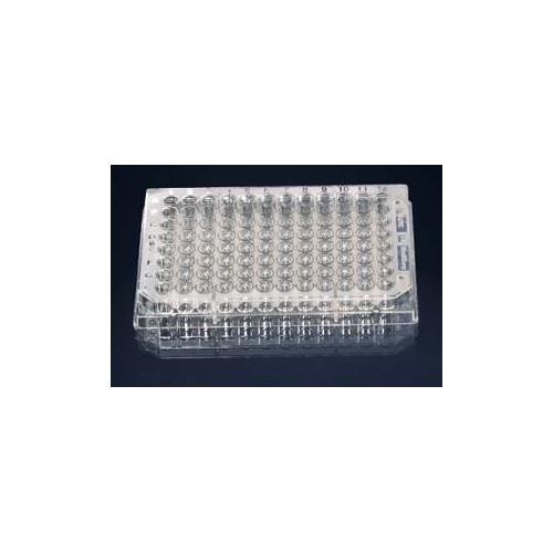 f 96 well plate, upcell, clear, with lid, sterile