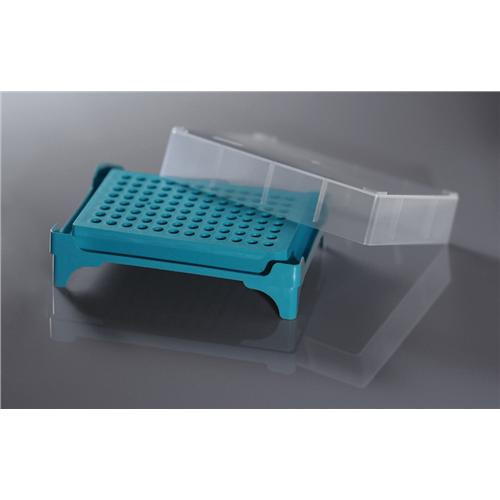 pcr tube rack, 96 well (8x12), one rack/one lid (c08-0519-472)