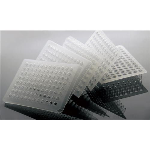 0.1ml 96 well pcr plate, semi skirt, clear (c08-0519-597)