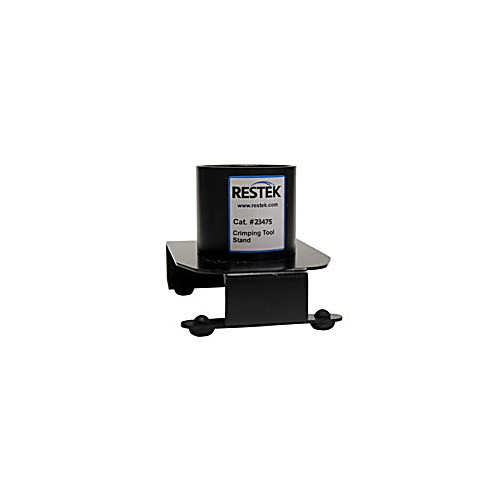 crimping tool stand for use with electronic and manual crimpers and decappers