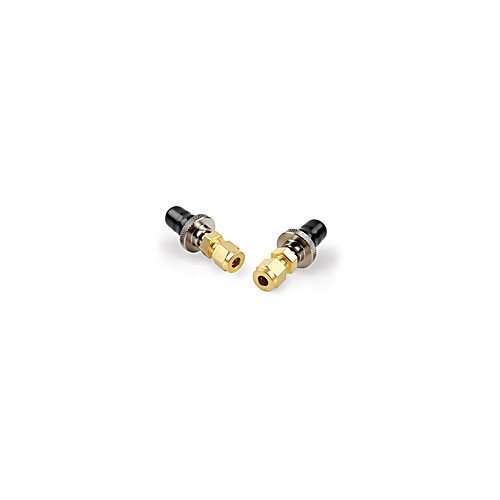 click-on in-line super clean connectors, 1/4 brass, 2-pk.