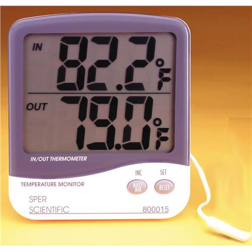 thermometer indoor/outdoor lrg disp