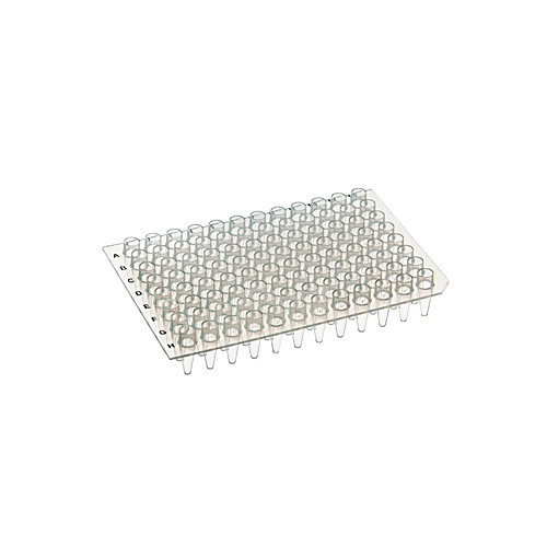 96-well pcr plate, flat top, standard, red (c08-0686-043)