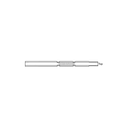 liner, perkinelmer, autosystem xl, pss injector, 2mm id, large volume injection, scintered glass (c08-0690-561)