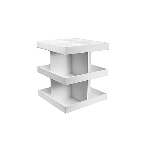 rotating shelf, triple