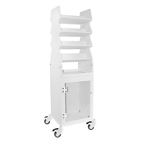 tall hospital medical suture cart with bulk storage area and (c08-0693-234)