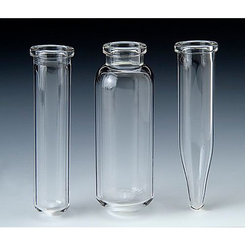 clear 17x83mm microwave vial with tapered bottom, 20a crimp
