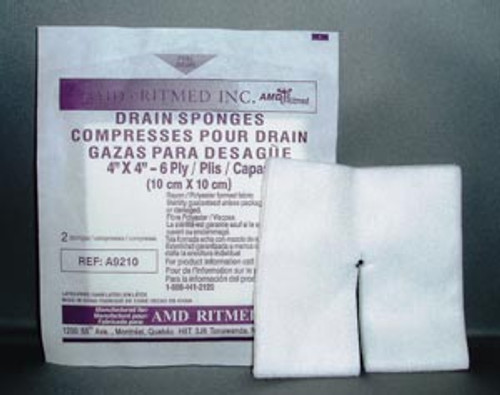 amd medicom trach  iv non woven dressing sponges 10167580