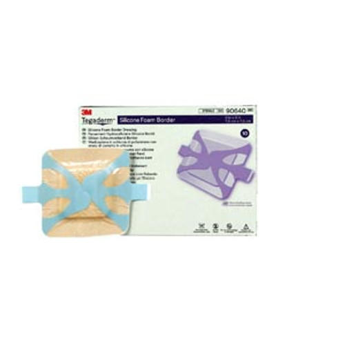 3m tegaderm silicone foam border dressing 10264644