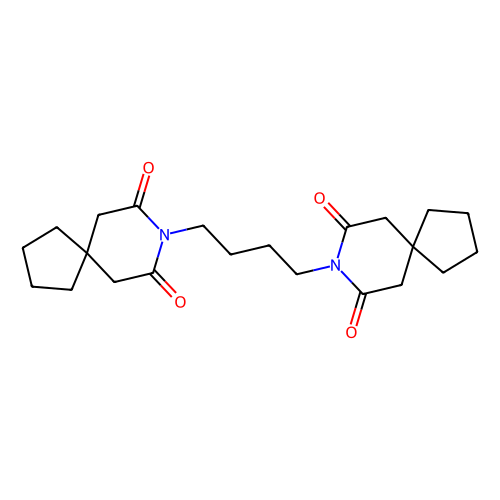 8,8'-(1,4-butanediyl)bis-8-azaspiro[4.5]decane-7,9-dione (c09-0781-070)