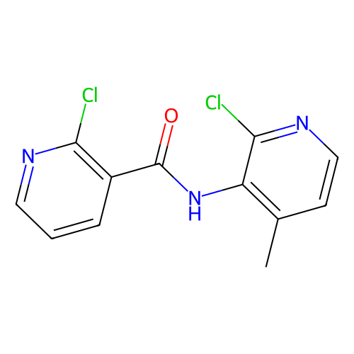 2-chloro-n-(2-chloro-4-methyl-3-pyridyl)nicotinamide (c09-0804-122)