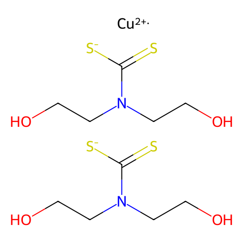 copper(ii) bis(2-hydroxyethyl)dithiocarbamate (c09-0804-893)