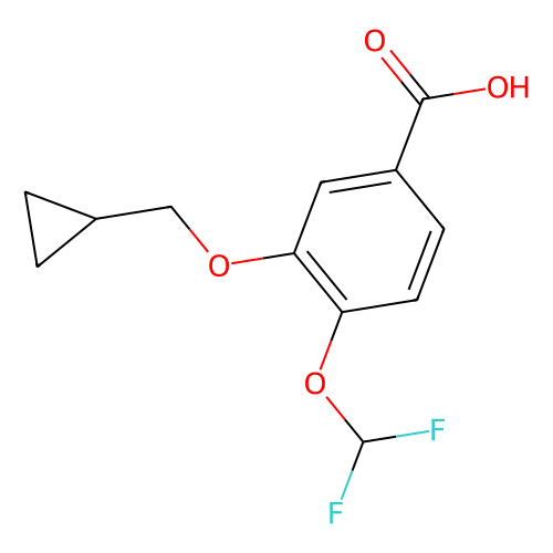 3-(cyclopropylmethoxy)-4-(difluoromethoxy)benzoic acid (c09-0805-741)